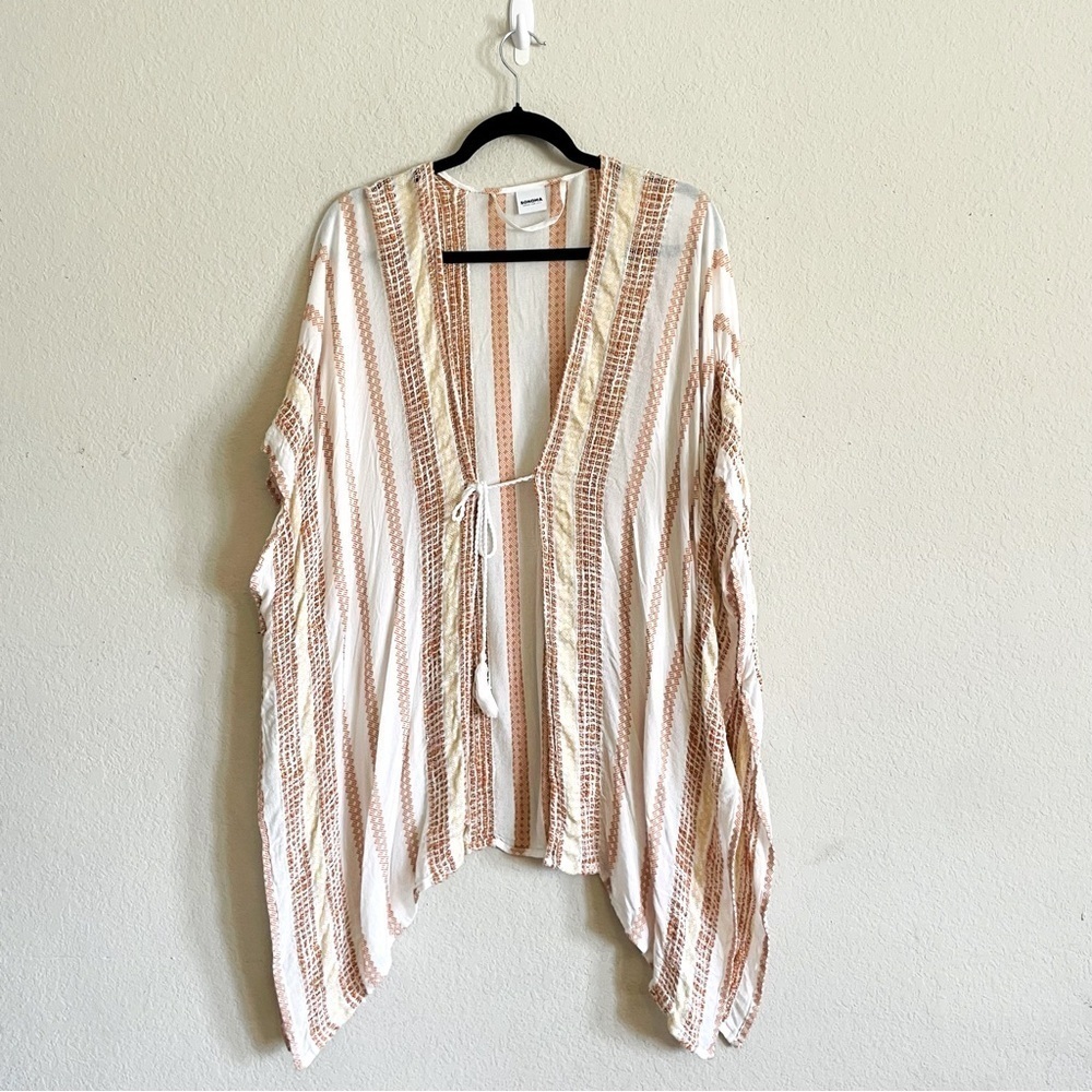 Sonoma woman’s summer cover up OS oversize front tie beach resort vacation